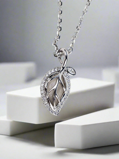 Acacia Leaf Drop Necklace