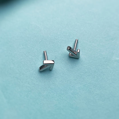 Arrow Stud Silver Earring