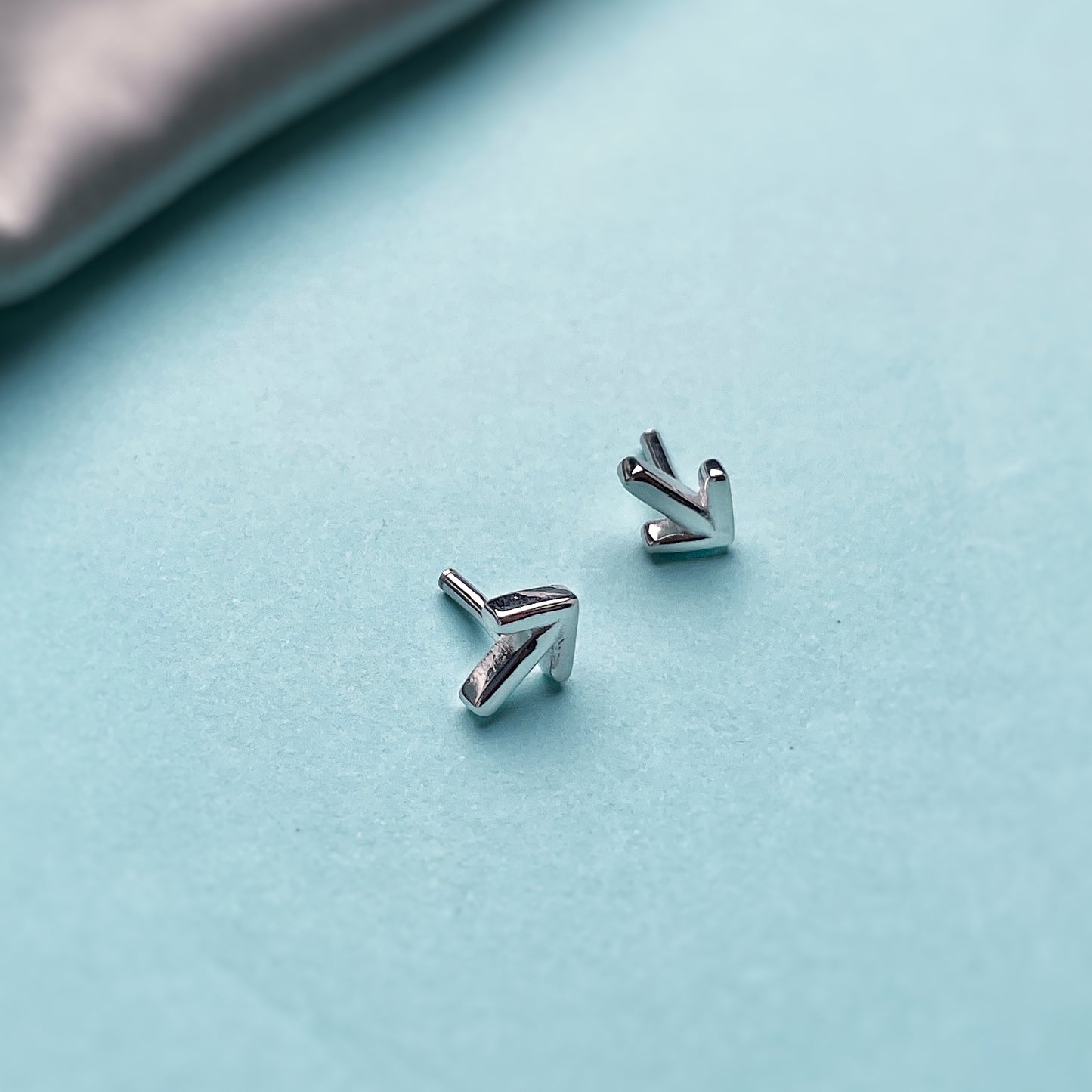 Arrow Stud Silver Earring