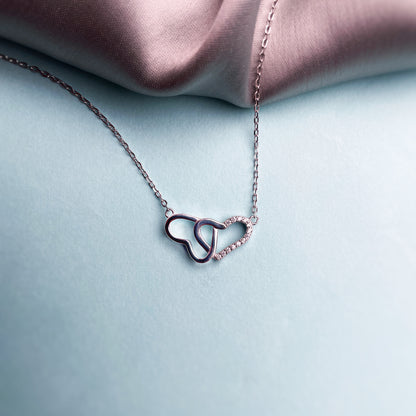 Dual Hearts Love Necklace