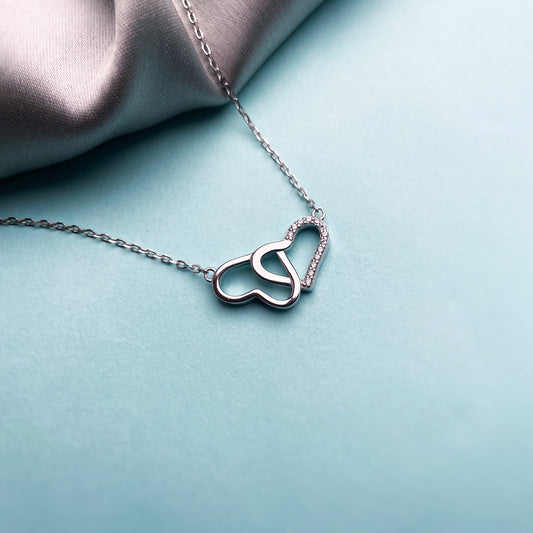 Dual Hearts Love Necklace