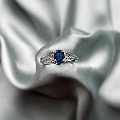 Blue Zircon Elegance Ring