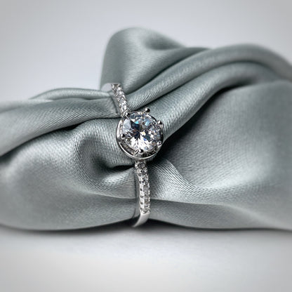 Argent Bloom Ring