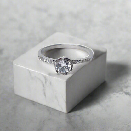 Argent Bloom Ring