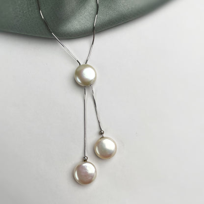 Timeless Pearl Silver Necklace