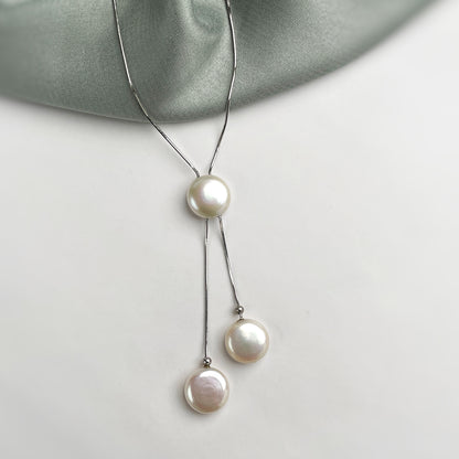 Timeless Pearl Silver Necklace