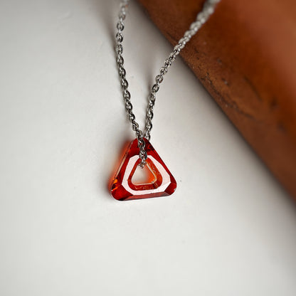 Sparkling Triad Zircon Necklace