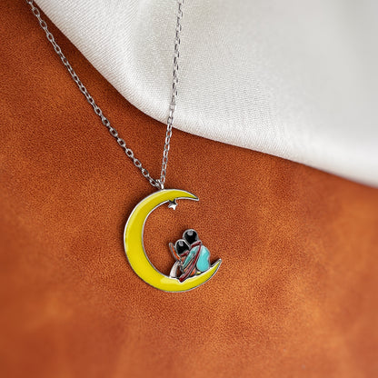 Moonlit LOVE Silver Necklace