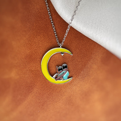 Moonlit LOVE Silver Necklace