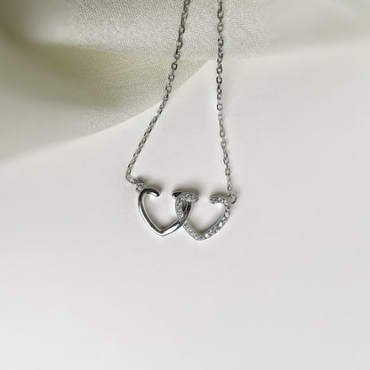 Heartfelt Embrace Silver Chain