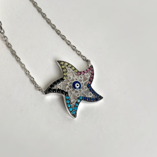 EVIL EYE Star Necklace