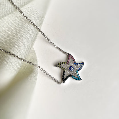 EVIL EYE Star Necklace