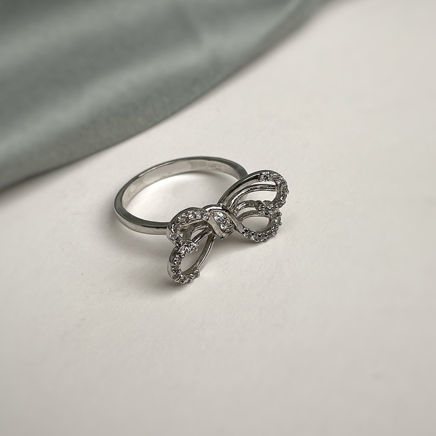 Eternal Knot Silver Hoop Ring