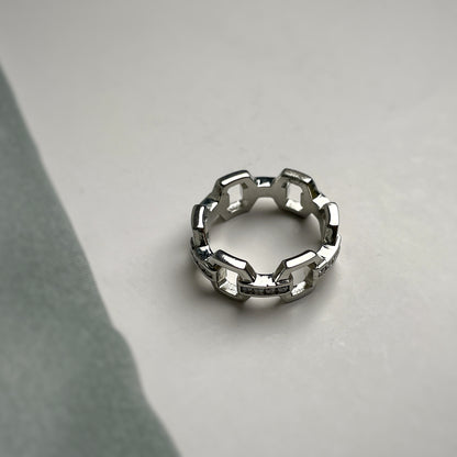 Stellar Silver Stardust Ring