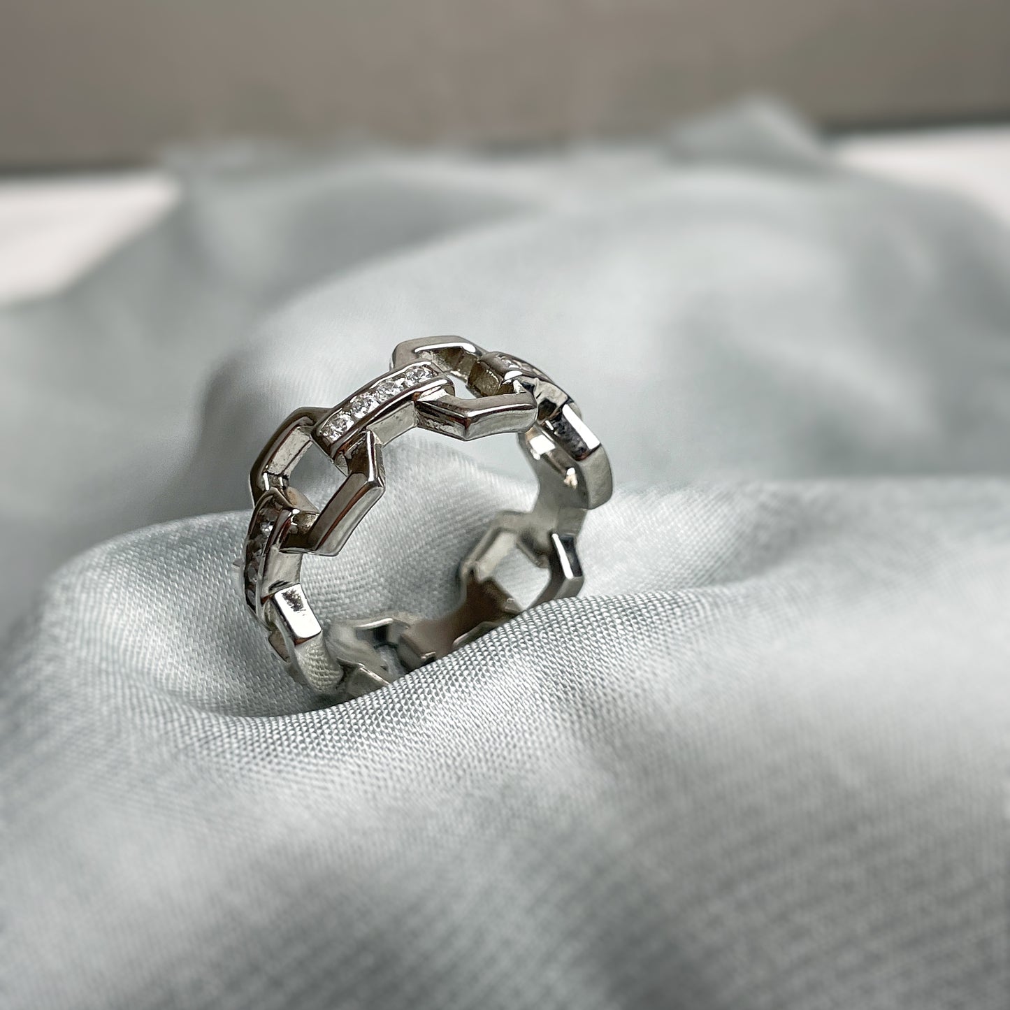 Stellar Silver Stardust Ring