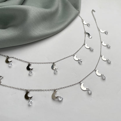 Moonlit Charm Zircon Anklet