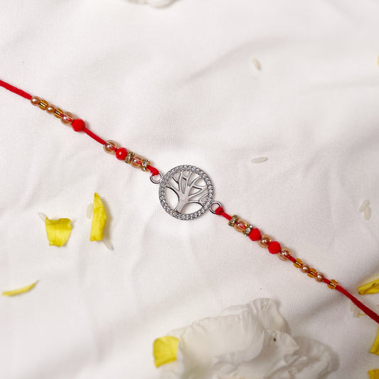 Silver Tree Rakhi