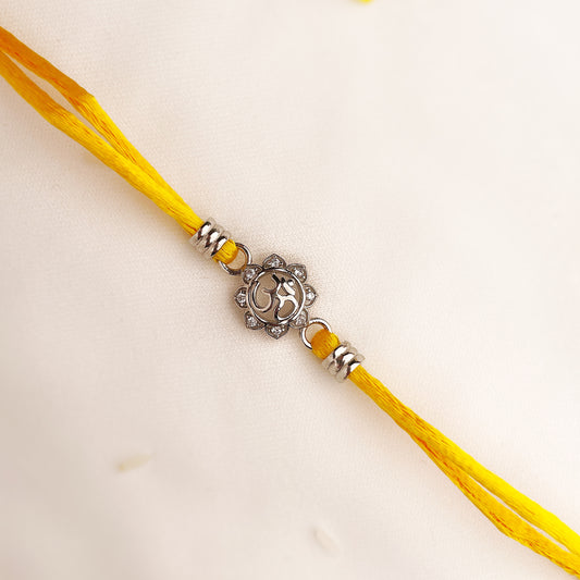 Silver Sacred Om Rakhi