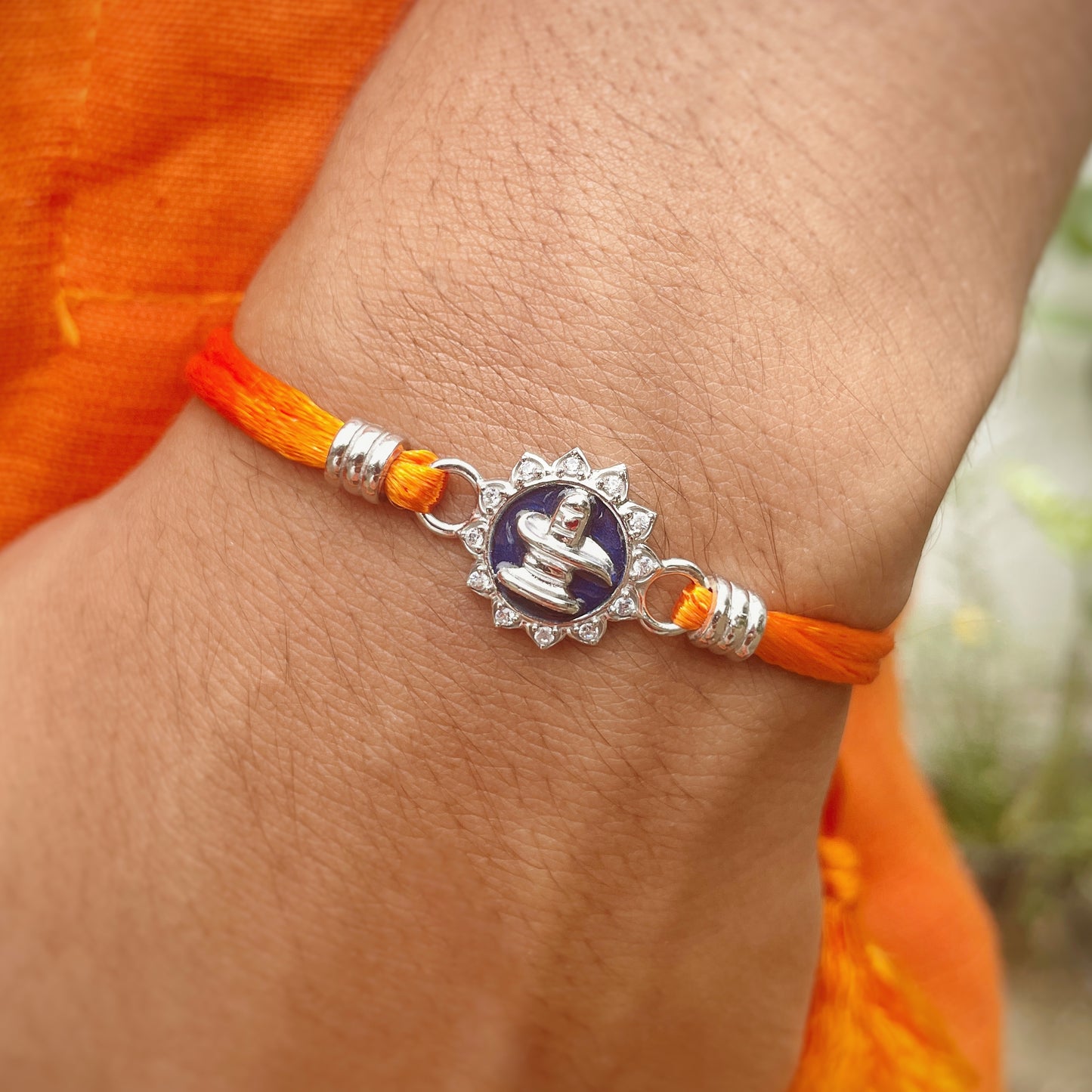 Silver Lord shiva Linga Rakhi