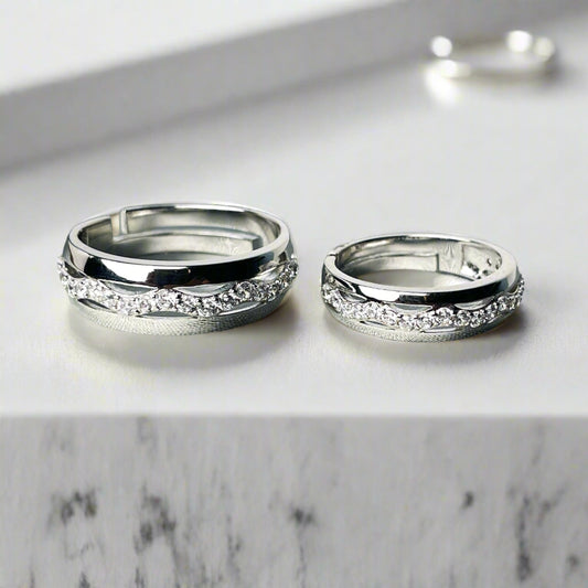 Soulmates' Solitaires Couple Rings