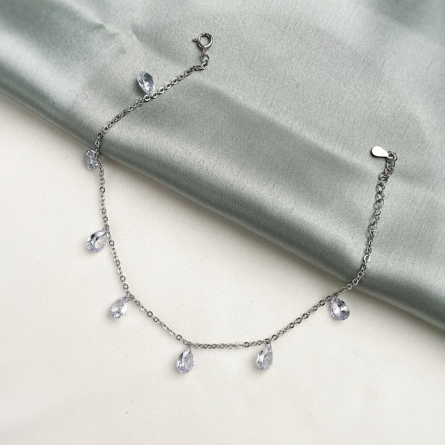 Silver Zircon Bracelet