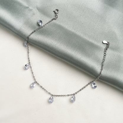 Silver Zircon Bracelet