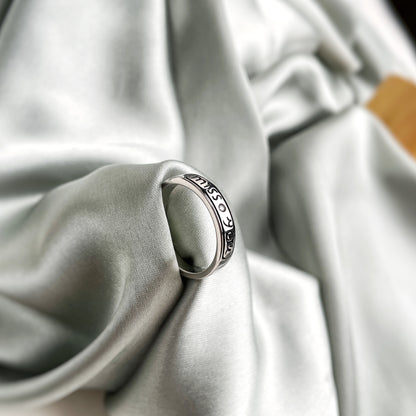 Silver Zircon Miss You Ring