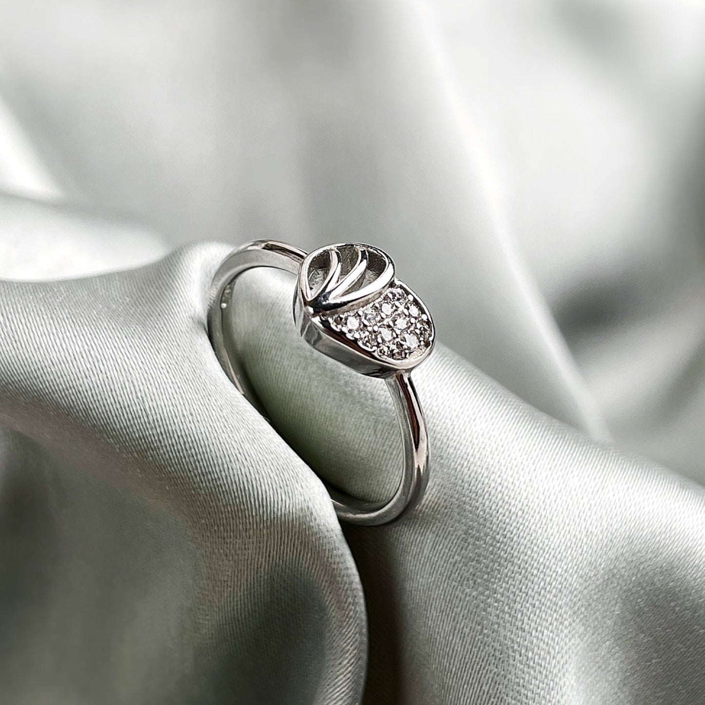 Silver Little Heart Ring