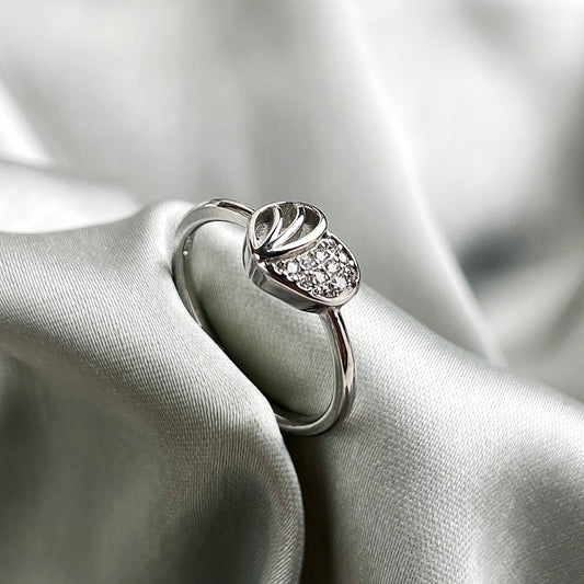 Silver Little Heart Ring