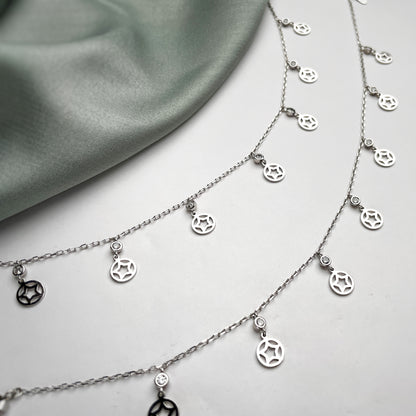 Dainty Zircon Drop Anklet