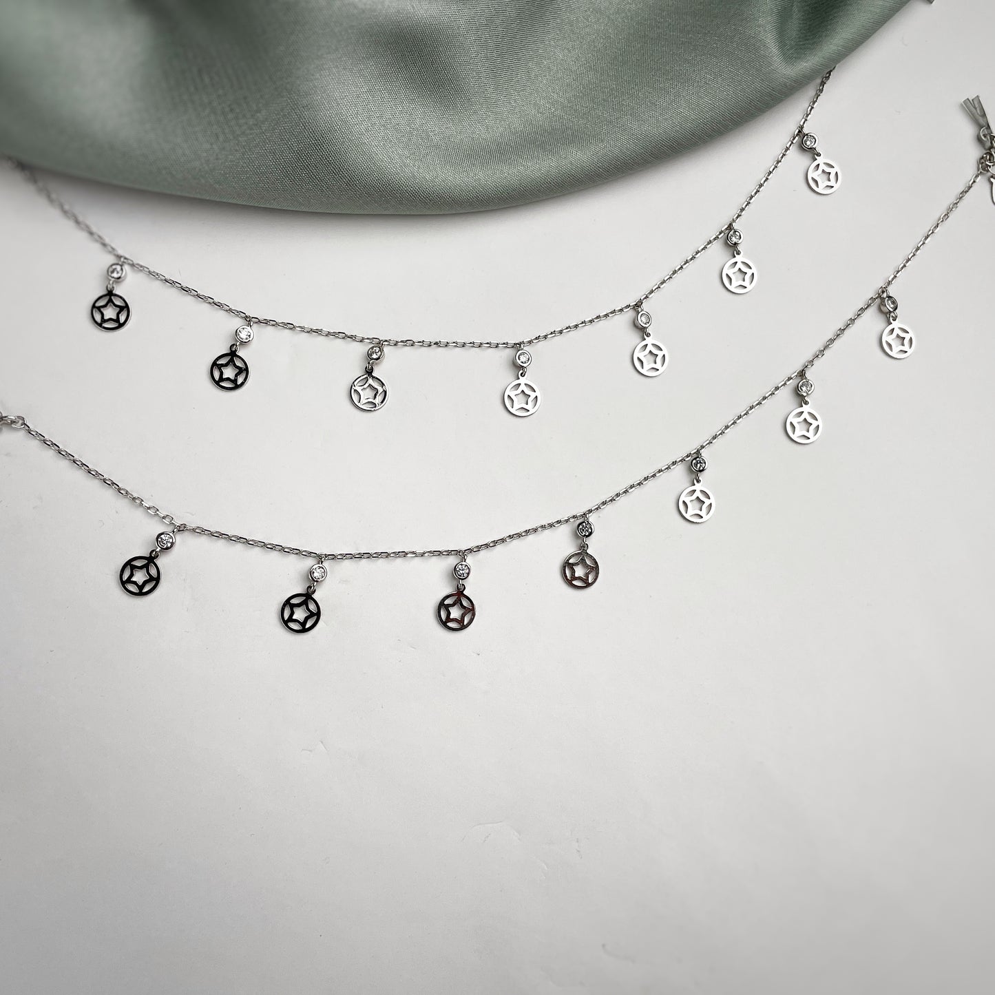 Dainty Zircon Drop Anklet