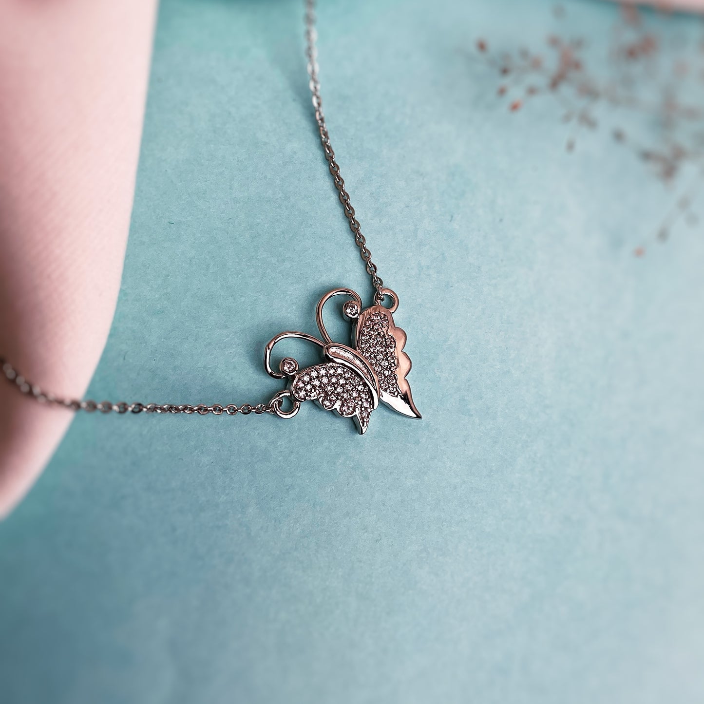 Butterfly Silver Necklace