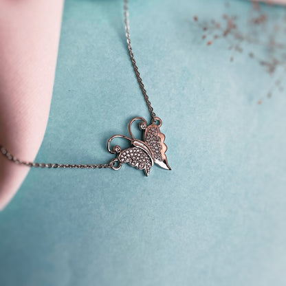 Butterfly Silver Necklace