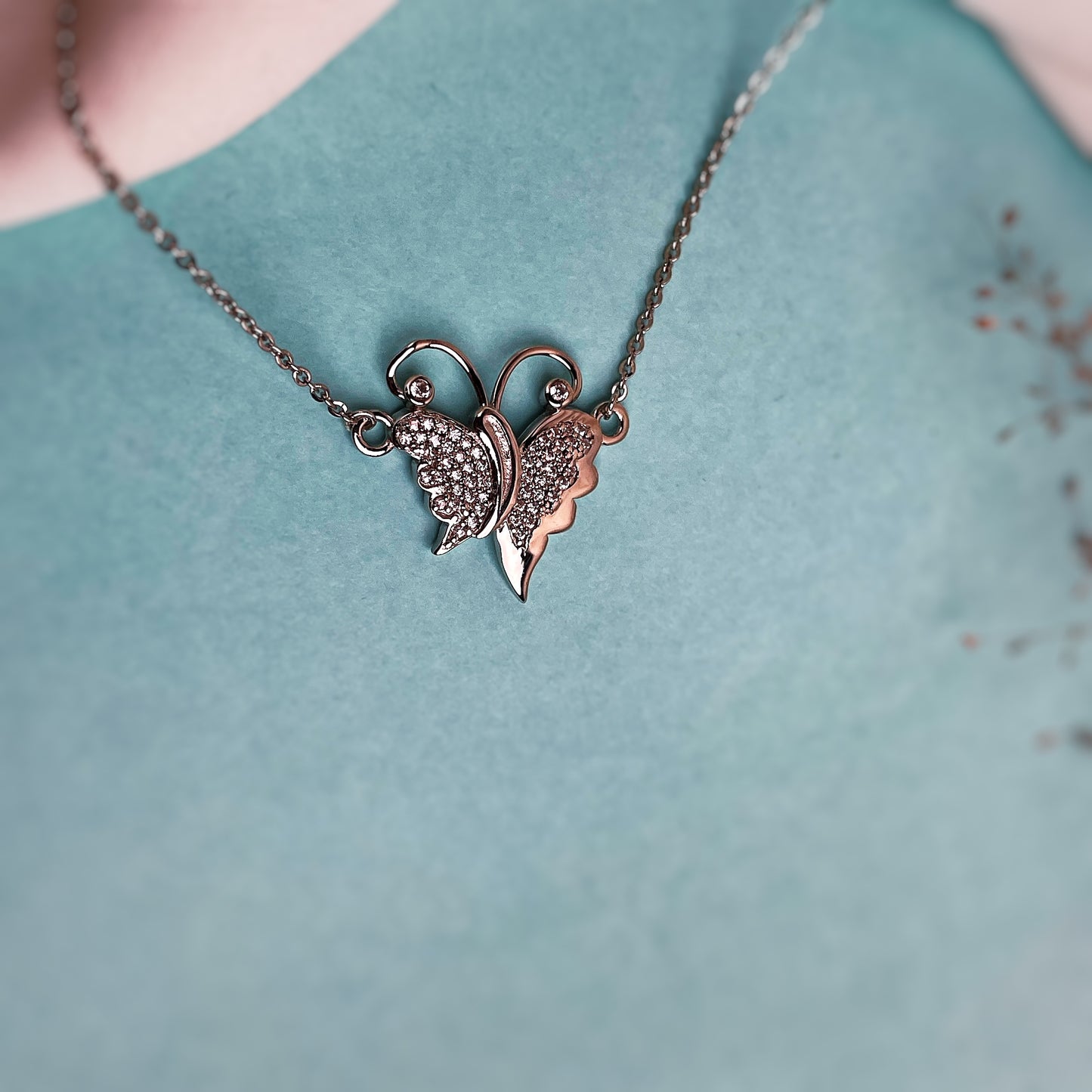 Butterfly Silver Necklace