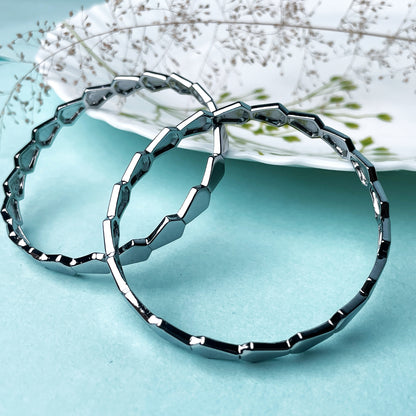 Silver Serenity Bangle