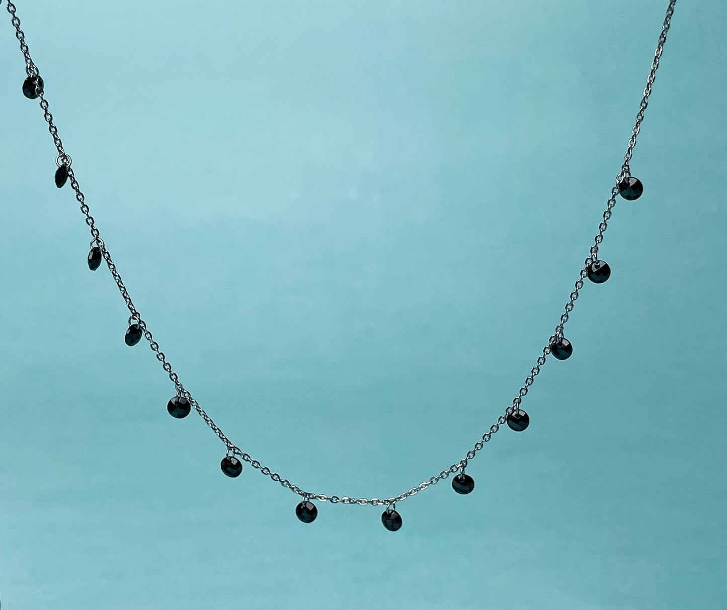 Black zircon queen Necklace