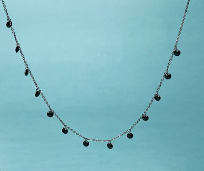 Black zircon queen Necklace