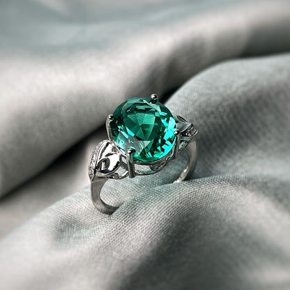 Elemental Green Zircon Ring