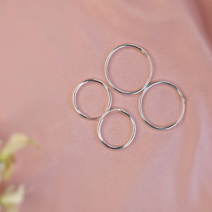 Silver Hoop earing