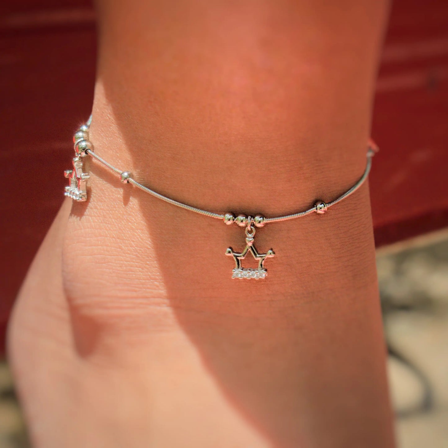 ZODIAC Crown Anklet cum Bracelet